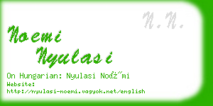 noemi nyulasi business card